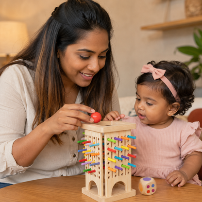 TinyMinds Stick & Drop Tower