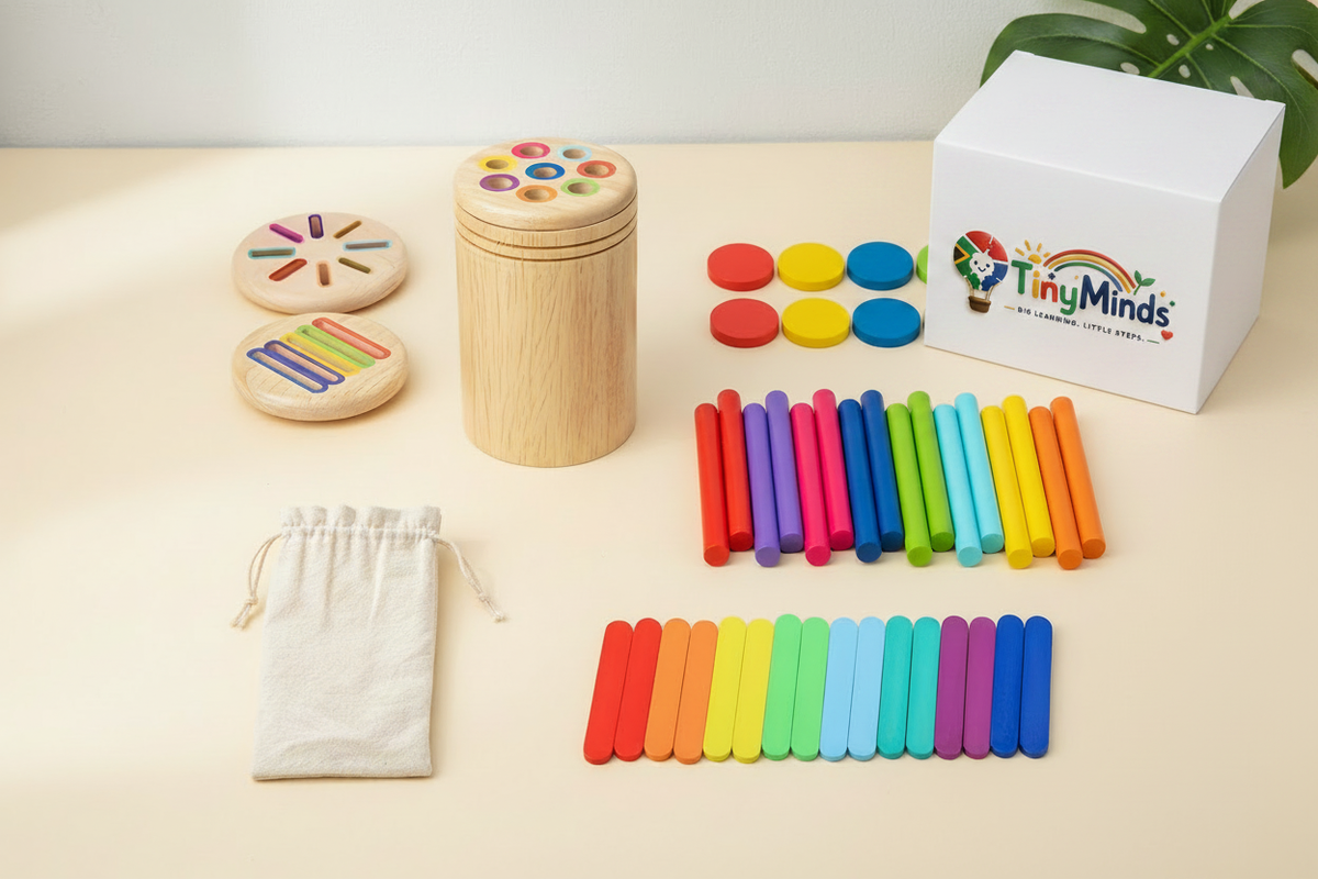 Colour Sorting Cup with Full-Size TinyMinds Box